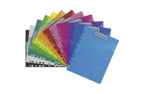 PLASTIC CLIPBOARD A4 WITH SPRING & PERFORATION